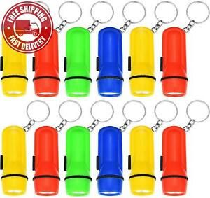 BBTO 24 Pieces Assorted Mini Flashlight Keychain Toy Flashlight Key Chain for Ch