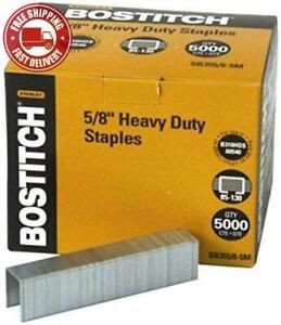 Bostitch Heavy Duty Premium Staples, Staples 85-130 Sheets, 5/8&#034; - 5,000 Staples