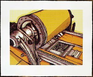 Vandercook Letterpress Proof Press Art Print Poster 2009 Fred Hosman Fine Art