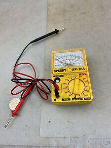 SPERRY SP-10A TINY MULTIMETER, Analog, Lightly Used, + Leads, FREE SHIPPING!