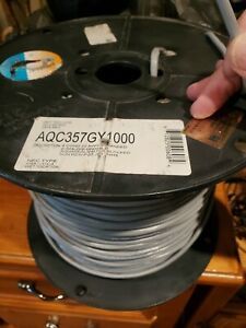 WEST PENN WIRE, AQC357GY1000, 700&#039; LEFT ON SPOOL, 4 COND 22AWG STRANDED, 2 SHLD/
