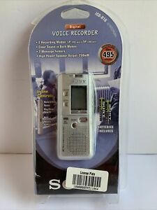 Sony ICD-B16 (16 MB, 8 Hours) Handheld Digital Voice Recorder Open Box/no Batt.