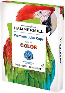 Hammermill Printer Paper, Premium Color 28 lb Copy Paper, 8.5 x 11 - 1 Pack (300