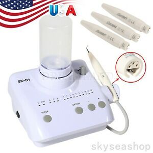 Portable Dental Ultrasonic Scaler Tips Bottles F/ DTE SATELEC + 3PCS Handpiece