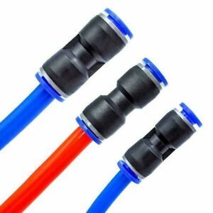 2 Pass Through Direct Push Connector 30 Pcs/Set 6mm / 8mm / 10mm Fittings