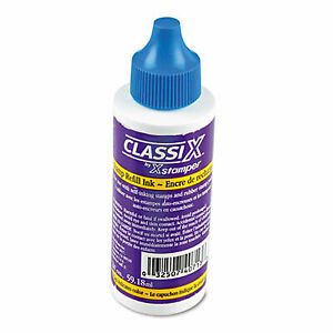 Classix Refill Ink for Classix Stamps, 2 Oz Bottle, Blue 40713 036044  - 1 Each