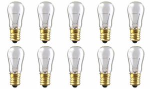 CEC Industries #6S-6 12V Bulbs, 12 V, 6 W, E12 Base, S-6 shape (Box of 10)