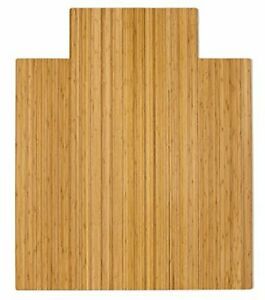 Anji Mountain Standard Bamboo Roll-Up Chairmat 44 x 52-Inch 8mm Thick Natural