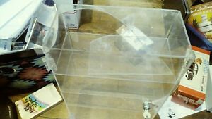 12x19x6 lucite display case  Locking Security key.. Top of case is broken