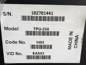 Bogen TPU250 250W Telephone Paging Amplifier - New, No Box, 30 Day Warranty