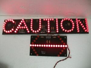 12V LED Warehouse Arrow Caution Lights Used