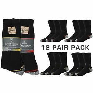 Workwear Mens Padded Heel Toe Comfortable Heavy Duty Work Socks 12