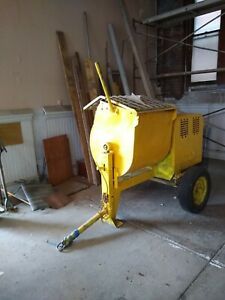 CONCRETE MIXER GAS. GOOD CONDITION - USED Highway yellow