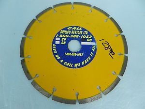 DRILLCO 8&#034; DIAMOND CIR SAW BLADE WET/DRY EARLY ENTRY GREEN CONCRETE MADE USA~NEW