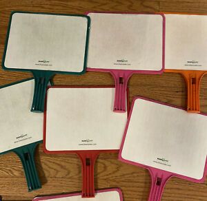 KLEENSLATE DRY ERASE PADDLES 14 Count Set  Two Sided Classroom Teacher Boards