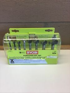 Ryobi A9FS8R1 8-Piece X-Wing Forstner Bit Set for Woodworking | Incomplete
