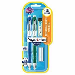 Paper Mate 1799404 Clearpoint Elite 0.7mm Mechanical Pencil Starter Set, 2 Mecha