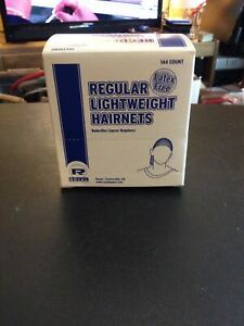 Royal RPH144LTBK-IN 24&#034; Black Light Weight Hairnet, Disposable and Latex Free,