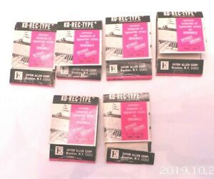 Ko Rec Type 6 books vintage Eaton Allen see description
