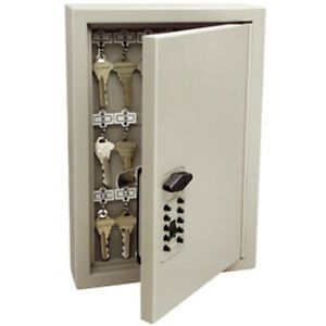 GE 001795 Clay Steel Push Button lock Key Cabinet 12 H x 3 D x 8 W in.