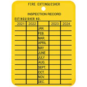 Plastic 4-Year Inspection Tag 4PTAGBR  - 1 Each