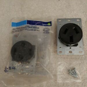 2-Leviton Flush Mount Power Outlets 1-50A #279 (3 Wire) 1-30A #278 (4 Wire)