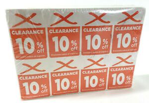 Dollar General Retail Clearance Discount Label Sticker Pack M19CLR Orange