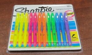 Sharpie Pocket Highlighters Chisel Tip Assorted Colors 12-pack Work School Study