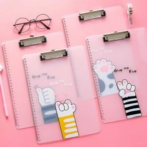 Cat Paw Office Supplies Document Holders Writing Pad A4 Clipboard File Folder