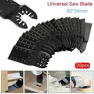 20pcs/set Oscillating Multi Tool Blades Saw Blade Wood Metal Cutter Black Newest