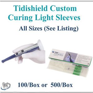 Dental Tidishield Curing Light Sleeves for Ultradent Valo, SDI, Kerr Demi Ultra