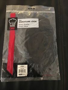 Lot of 2 Winco CHPB-3BR 3-1/2&#034;H, Poly Cotton Black Chef&#039;s Hat, Regular Size NEW