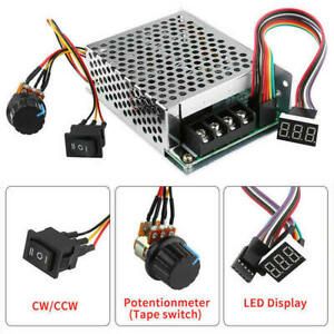 DC10-55V 12V 24V 36V 60A PWM Motor Speed Controller CW CCW Reversible New derr