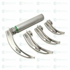 Dental Surgical Diagnostic Equipment Fiber Optic LED Laryngoscope Set Macintosh