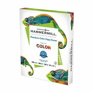 Hammermill Cardstock, Premium Color Copy, 100 lb, 8.5 x 11-1 Pack (250 Sheets) -