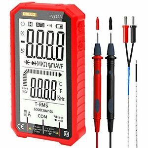 CRULO Digital Multimeter NCV Auto-Ranging 6000 Counts TRMS Test Frequency Cou...