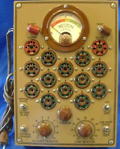 Gorgeous Weston Model 682 Counter Top Tube Tester