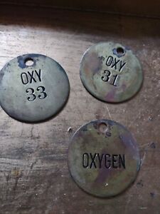 Industrial Engraved Valve Tags Vintage