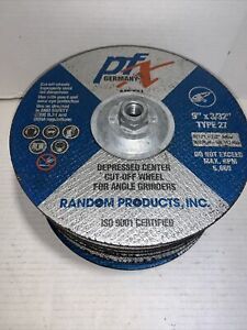 20) PFX 9” x 3/32” Type 27 Depressed Center Cut-off Wheels *Value Bundle of 20*