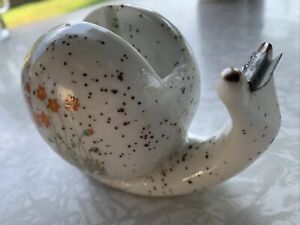 Vintage Counterpoint San Francisco Snail Tape Dispenser Orange Flowers Retro