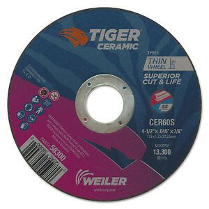 4.5 X .045 TIGER CERAMICT1 CW CER60S 7/8 AH 58300  - 1 Each