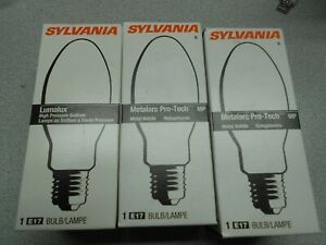 3 Sylvania LU35/MED Lumalux High Pressure Sodium Light Bulb E17 Clear HPS LU35