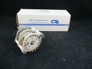 *NEW* CENTRALAB JV-9005 ROTARY SWITCH 2-POL 2-17 POS NON-SHORTING *60 DAY WRNTY*