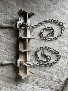 Jewel No. 1A Aluminum Welding Alignment Pipe Chain Vise Clamp Nice Condition