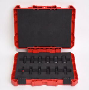 Milwaukee 1/4&#034; Drive 12pc Metric Impact Socket Set - 49-66-4301