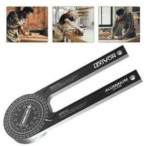 Aluminum Miter Saw Protractor Angle Finder For Woodworking Tool Angle U7S6