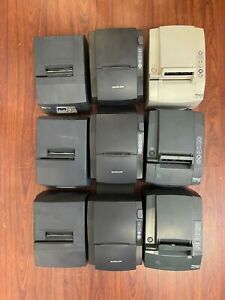 lot of 9 pcs EPSON TM-U325D Bixolon - SRP500 &amp; Ithaca POSjet PJ1500 POS PRINTER