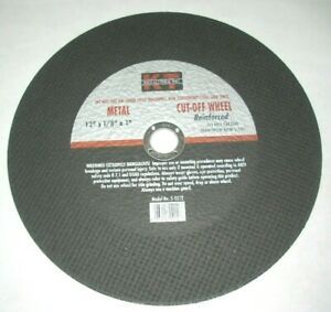 10 KT Industries 5-2212 Metal Chopsaw Wheels 12 x 1/8 x 1 Reinforced 5100 RPM