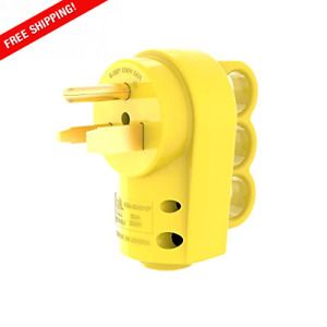 RVGUARD NEMA 6-30P/6-50P Plug 30/50 Amp 125/250 Volt Male Plug 6-30P/6-50P We...