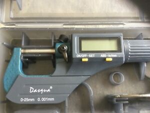 Dasqua 0-1” digital od micrometer mm and inch